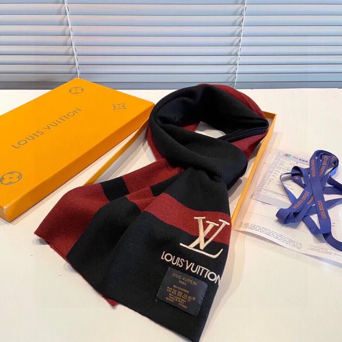 Louis Vuitton Scarves Men Womens Fashion Scarf with Original Box   