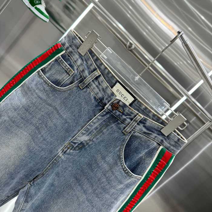 Gucci Luxury Brand Women Mens Jeans Pant Top Quality   