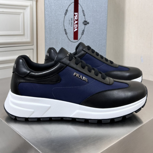 Prada Mens Shoes Casual Luxury Brand Breathable Sneakers with Original Box