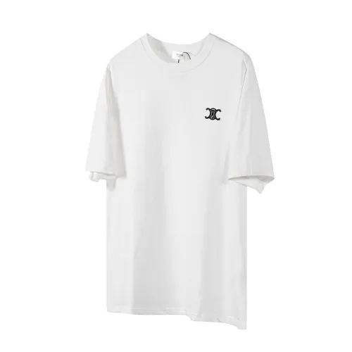 Celine Luxury Brand Women Mens Short Sleeve T-Shirt   