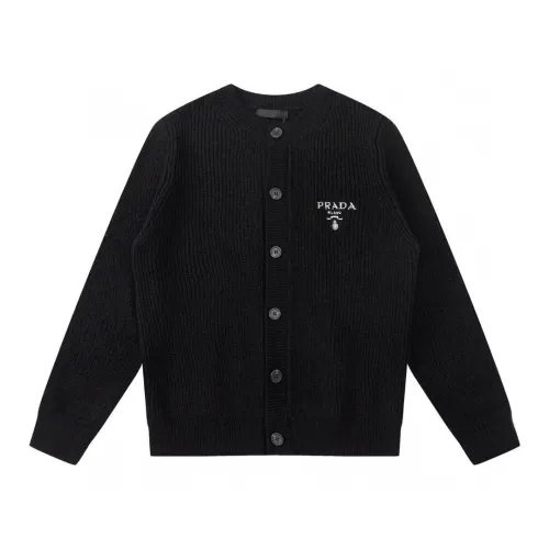 Prada Cardigan Men Womens Sweater Luxury Brand Womens Knitwear Top Quality   