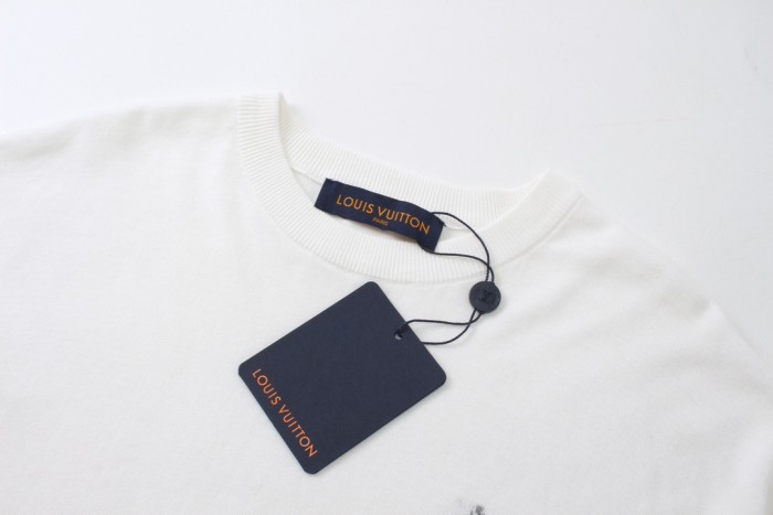 Louis Vuitton Luxury Brand Men Womens Short Sleeve T-Shirt Short-Sleeved Cotton Crewneck 1AFQSE   