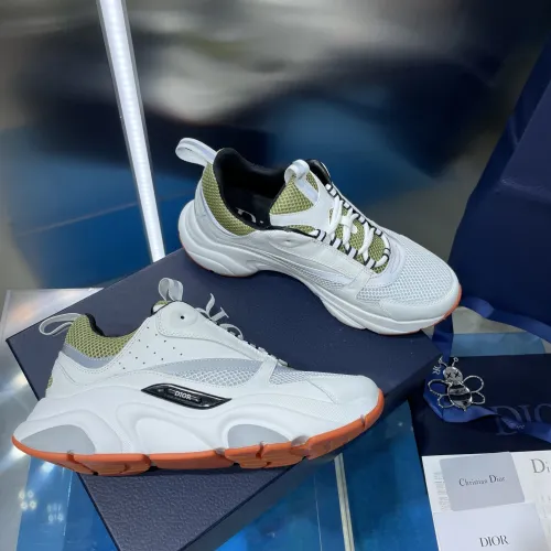 Dior Mens Shoes Sneakers Luxury Brand Breathable Design B22 SNEAKER Mesh with Smooth Calfskin with Original Box 3SN231YXX_H861