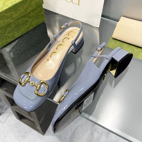 Gucci Womens Shoes Pumps Luxury Brand Women's Low-Heel Pump With Horsebit In Leather 2.5cm Heel with Original Box 694855 BNC00 5815