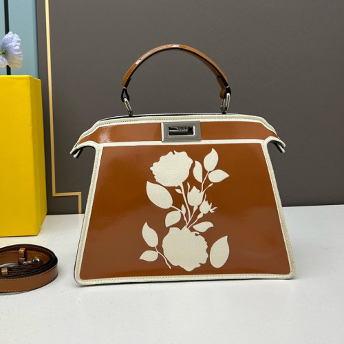 Fendi Womens Bag Shoulder Bags Luxury Brand Iconic Peekaboo ISeeU Fashion Bags for Women without Original Box