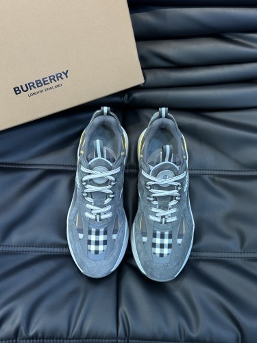 Burberry Men Shoes Fashion Sneakers Luxury Brand Vintage Cotton Sneaker with Original Box Whatsapp 