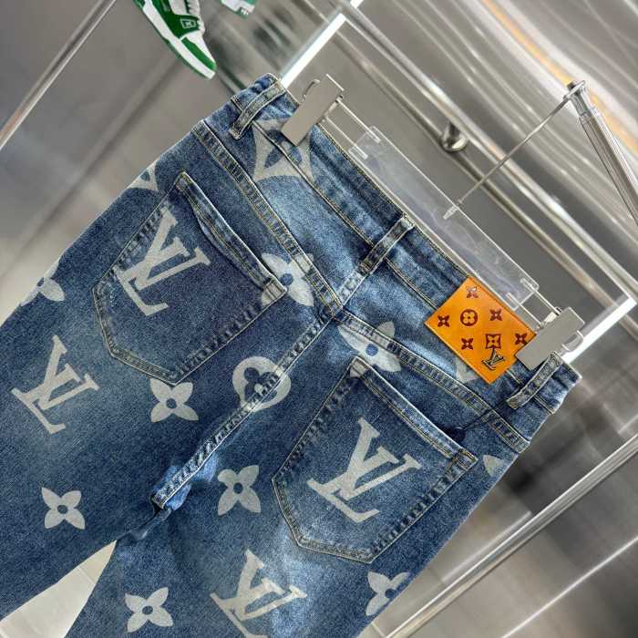 Louis Vuitton Luxury Brand Women Mens Pant Jeans   