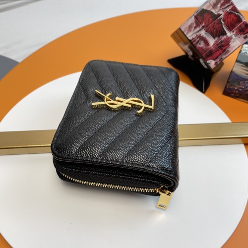 Saint Laurent YSL Womens Bag Designer Luxury Brand Women Wallets Coin Purse with Original Box