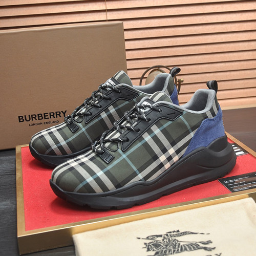 Burberry Men Shoes Fashion Sneakers Luxury Brand Vintage Cotton Sneaker with Original Box Whatsapp 