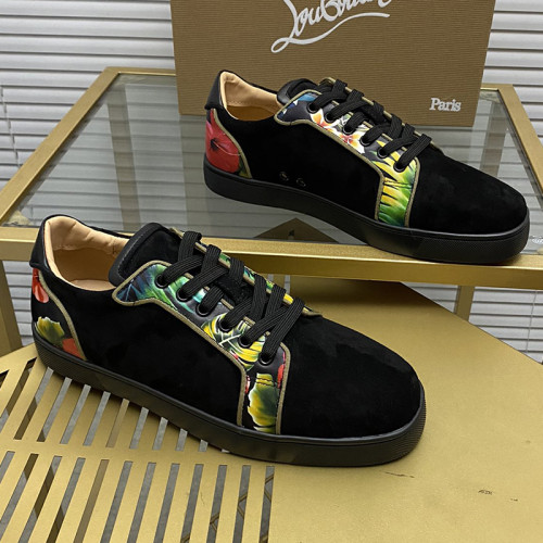Christian Louboutin Mens Shoes Sneakers Luxury Brand Red Bottom Design Sports Footwears with Original Box