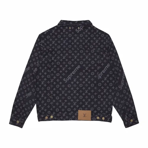 Louis Vuitton x Supreme Men Womens Jackets Denim Coat Luxury Brand Mens Jackets Top Quality   