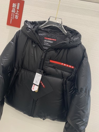 Prada Womens Coat Down Jacket Luxury Brand Mens Jacket Top Quality