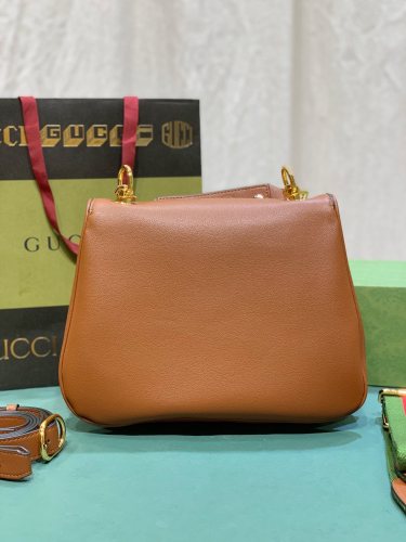 Gucci Womens Bags Shoulder Messenger Bag Luxury Brand Gucci Blondie medium top handle bag with Original Box  