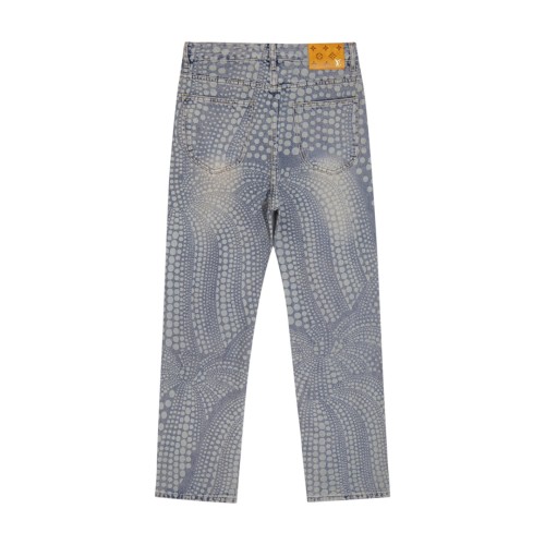 Louis Vuitton Luxury Brand Women Mens Pant Jeans   