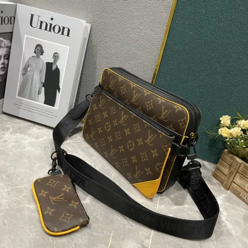 Louis Vuitton Mens Shoulder Bags Luxury Brand Fashion Type Trio Messenger M21396 with Original Box  