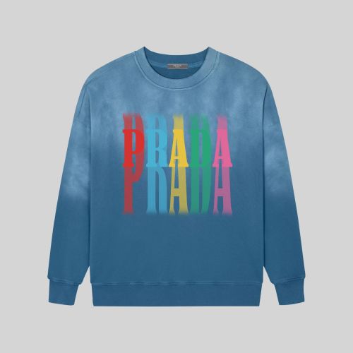 Prada Women Mens Long Sleeve T Shirts Sweatshirt Luxury Brand Mens Sweatshirts   