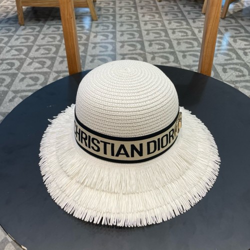 Dior Womens Straw Hat Luxury Brand Design Dior Cap with Original Box  