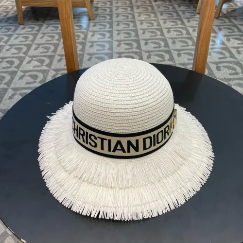 Dior Womens Straw Hat Luxury Brand Design Dior Cap with Original Box  