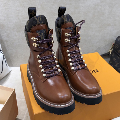 Louis Vuitton Women Shoes Boots Luxury Brand TERRITORY FLAT RANGER with Original Box 1A9HAI