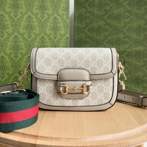 Gucci Womens Bags Shoulder Messenger Bag Luxury Brand Gucci Horsebit 1955 mini bag 658574 UULAG 9682 with Original Box