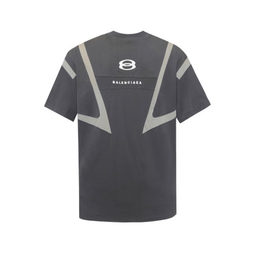 Balenciaga Luxury Brand Women Mens Short Sleeve T-Shirt UNITY SPORTS ICON BIKER T-SHIRT OVERSIZED IN BLACK 792354TPVG91070   