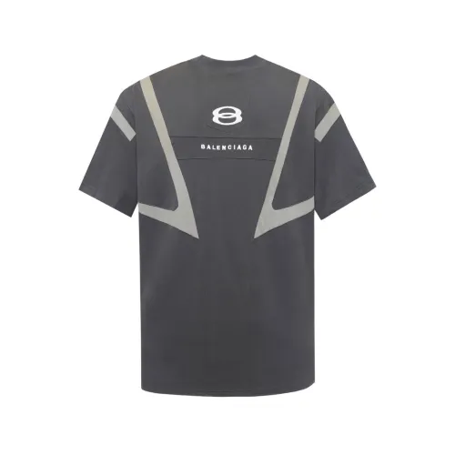 Balenciaga Luxury Brand Women Mens Short Sleeve T-Shirt UNITY SPORTS ICON BIKER T-SHIRT OVERSIZED IN BLACK 792354TPVG91070   