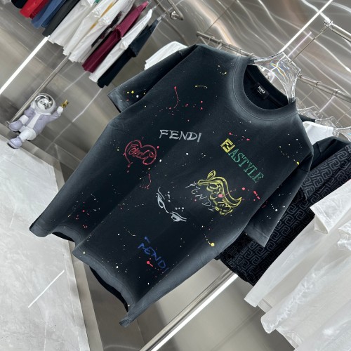Fendi Luxury Brand Women Mens Short Sleeve T-Shirt   