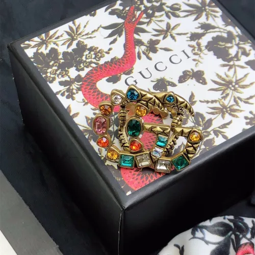 Gucci Luxury Men Womens Ring with Original Box