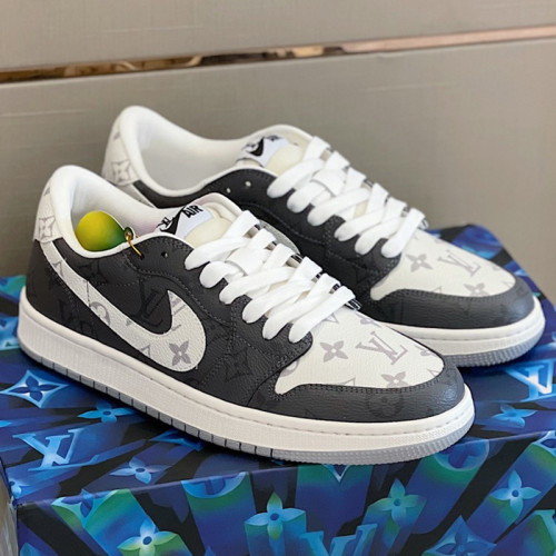 Louis Vuitton NIKE Men Shoes Fashion Sneakers Design Luxury Brand LVXNIKE Air Jordan Sneakers with Original Box