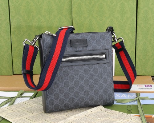 Gucci Mens Messenger Shoulder Bags Luxury Brand Fashion Bags GG Black Messenger Bag 474137 K5RLN 1095  