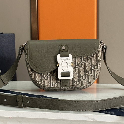 Dior Womens Mens Bag Saddle Bag Luxury Brand DIOR HIT THE ROAD BAG WITH STRAP with Original Box  