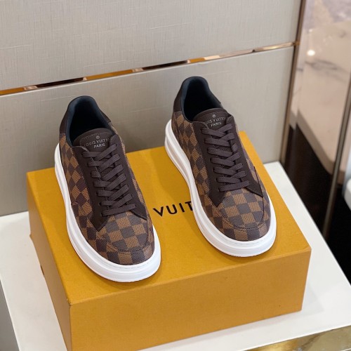 Louis Vuitton Men Shoes Fashion Sneakers RIVOLI Beverly Hills SNEAKER Luxury Brand Casual Shoes with Original Box