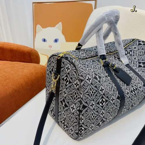 Louis Vuitton Womens and Mens Unisex Bags Luxury Brand LV Keepall Bandoulière 45 Fashion Design Travel Bag