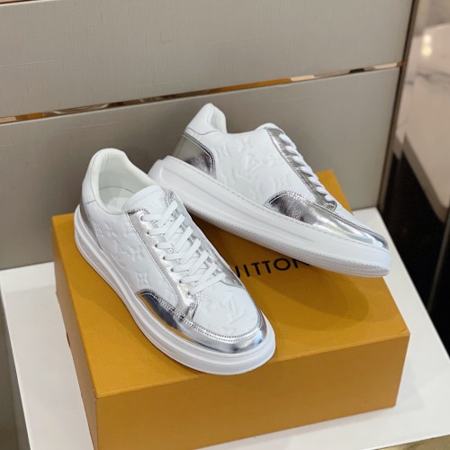 Louis Vuitton Men Shoes Fashion Sneakers RIVOLI Beverly Hills SNEAKER Luxury Brand Casual Shoes with Original Box