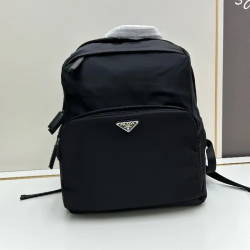 Prada Mens Womens Unisex Shoulder Bags Backpacks Re-Nylon and Saffiano leather backpack 2VZ104_2DMG_F0002_V_OOO without Original Box  