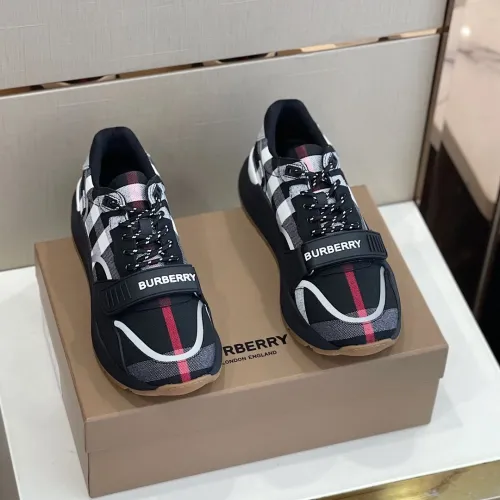 Burberry Men Shoes Fashion Sneakers Luxury Brand Vintage Cotton Sneaker with Original Box