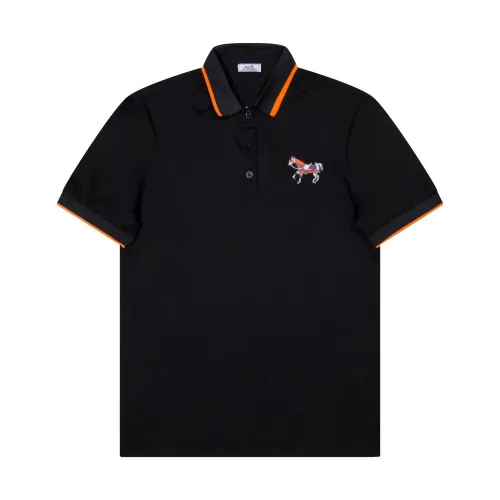 Hermes Luxury Brand Mens Short Sleeve T-Shirt Polo Shirt   