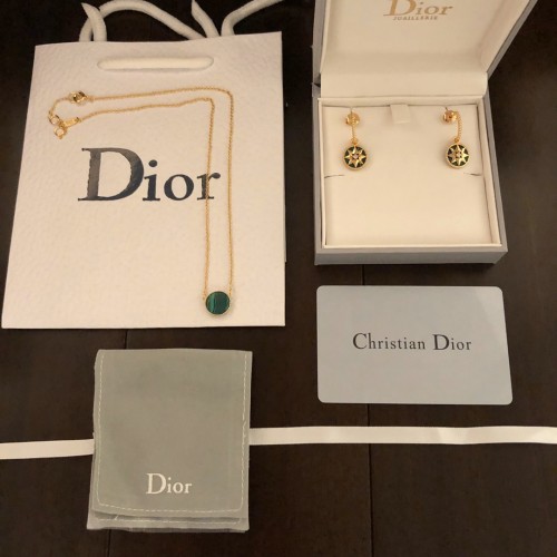 Dior Luxury Womens Necklace Earrings