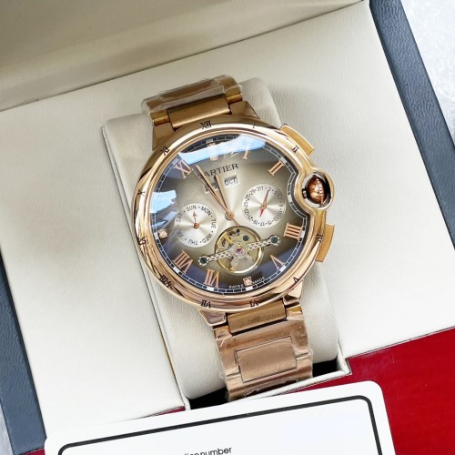 Cartier Mens Watch Luxury Brand Design Fashion Type with Original Box