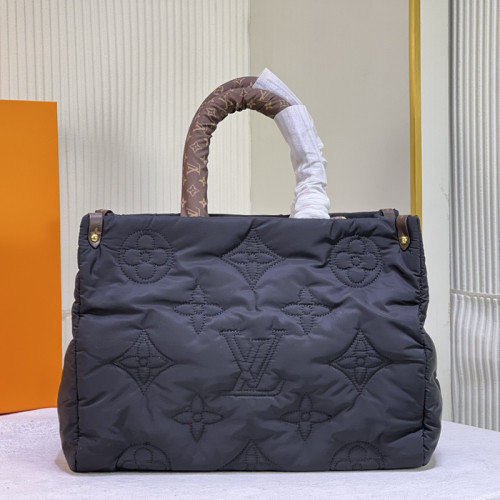 Louis Vuitton Womens Bags Handbags Luxury Brand Louis Vuitton Winter ONTHEGO MM M44576 Handbags for Women Monogram coated canvas