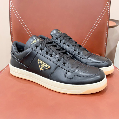 Prada Mens Shoes Casual Luxury Brand Breathable Sneakers with Original Box Downtown leather sneakers 2EE364_3LKG_F098Z with Original Box Whatsapp 