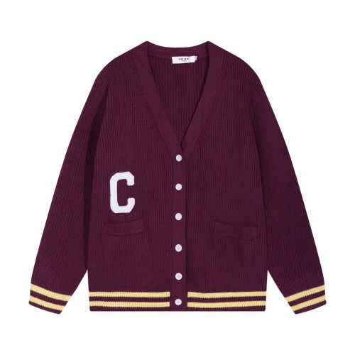 Celine Cardigan Men Womens Knit Cardigan Luxury Brand Womens Knitwear Top Quality   