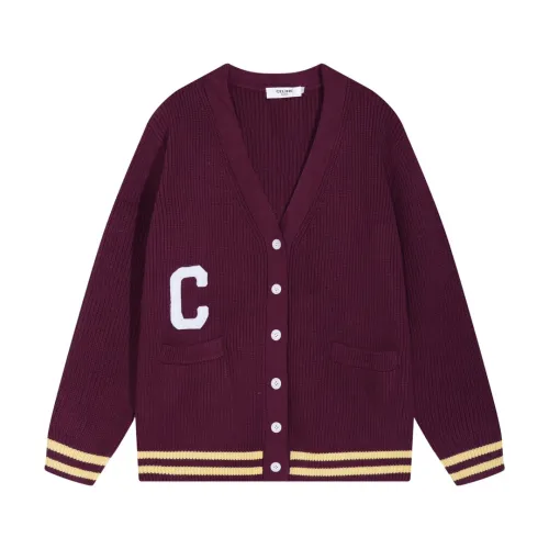 Celine Cardigan Men Womens Knit Cardigan Luxury Brand Womens Knitwear Top Quality   
