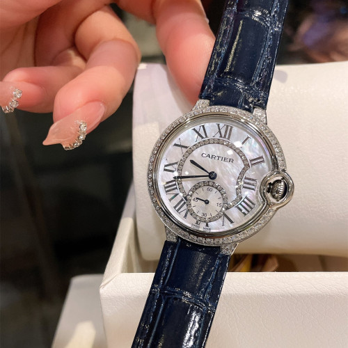 Cartier Womens Watch Luxury Brand Design Fashion Type with Original Box