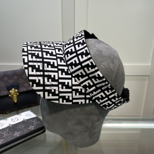 Fendi Men Womens Visor Hat Luxury Brand Design Fendi Cap with Original Box  