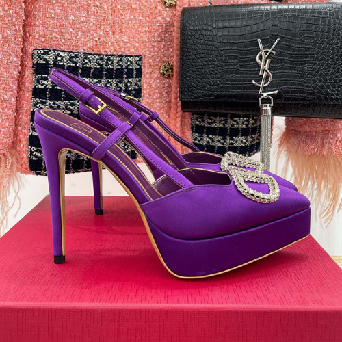 Valentino Garavani Women Fashion Shoes Pumps Luxury Brand Vlogo Signature Calfskin with Original Box 10cm Heel