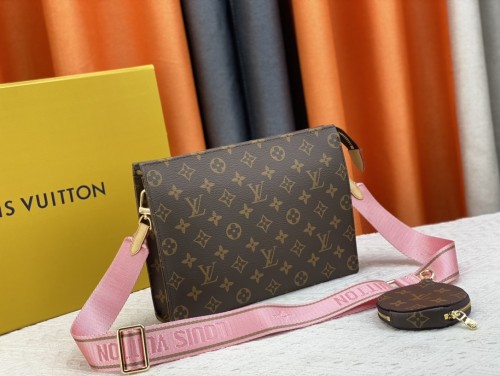 Louis Vuitton Mens Womens Unisex Bags Clutch Luxury Brand Fashion Type Pochette Voyage M47545 with Original Box