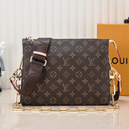 Louis Vuitton Womens Bags Messenger Shoulder Bags Luxury Brand COUSSIN MM M20771 with Original Box Monogram Canvas