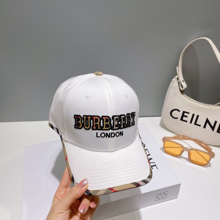 Burberry Womens Mens Cap Baseball Hat Luxury Brand with Original Box  