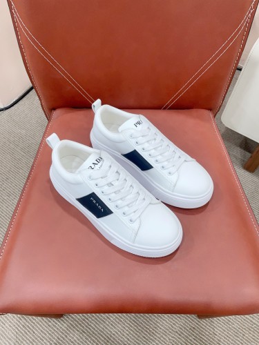 Prada Womens Shoes Sneakers Casual Luxury Brand Breathable Sneakers with Original Box Downtown leather sneakers 2EE364_3LKG_F098Z with Original Box Whatsapp 